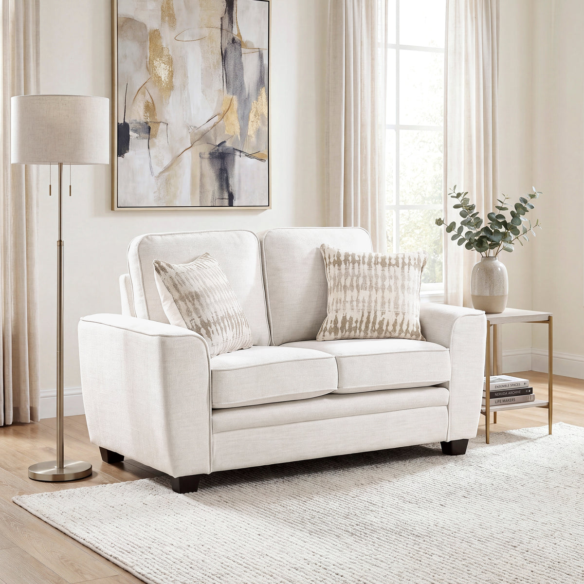 Zander Beige Loveseat from Homelegance - Luna Furniture