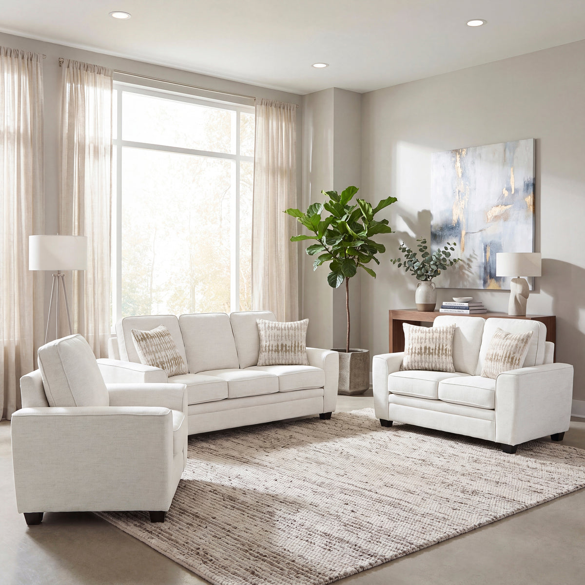 Zander Beige Chair from Homelegance - Luna Furniture