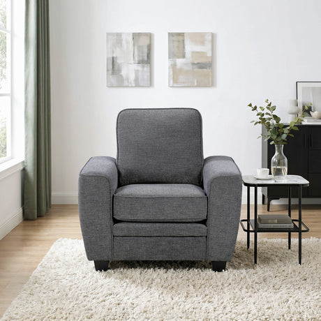 Zander Dark Gray Chair from Homelegance - Luna Furniture