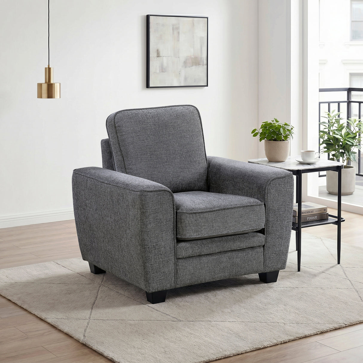 Zander Dark Gray Chair