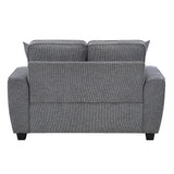 Zander Dark Gray Loveseat