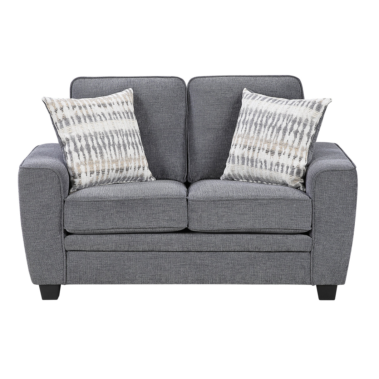 Zander Dark Gray Loveseat