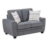 Zander Dark Gray Loveseat