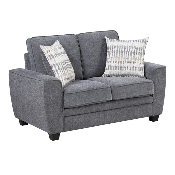 Zander Dark Gray Loveseat