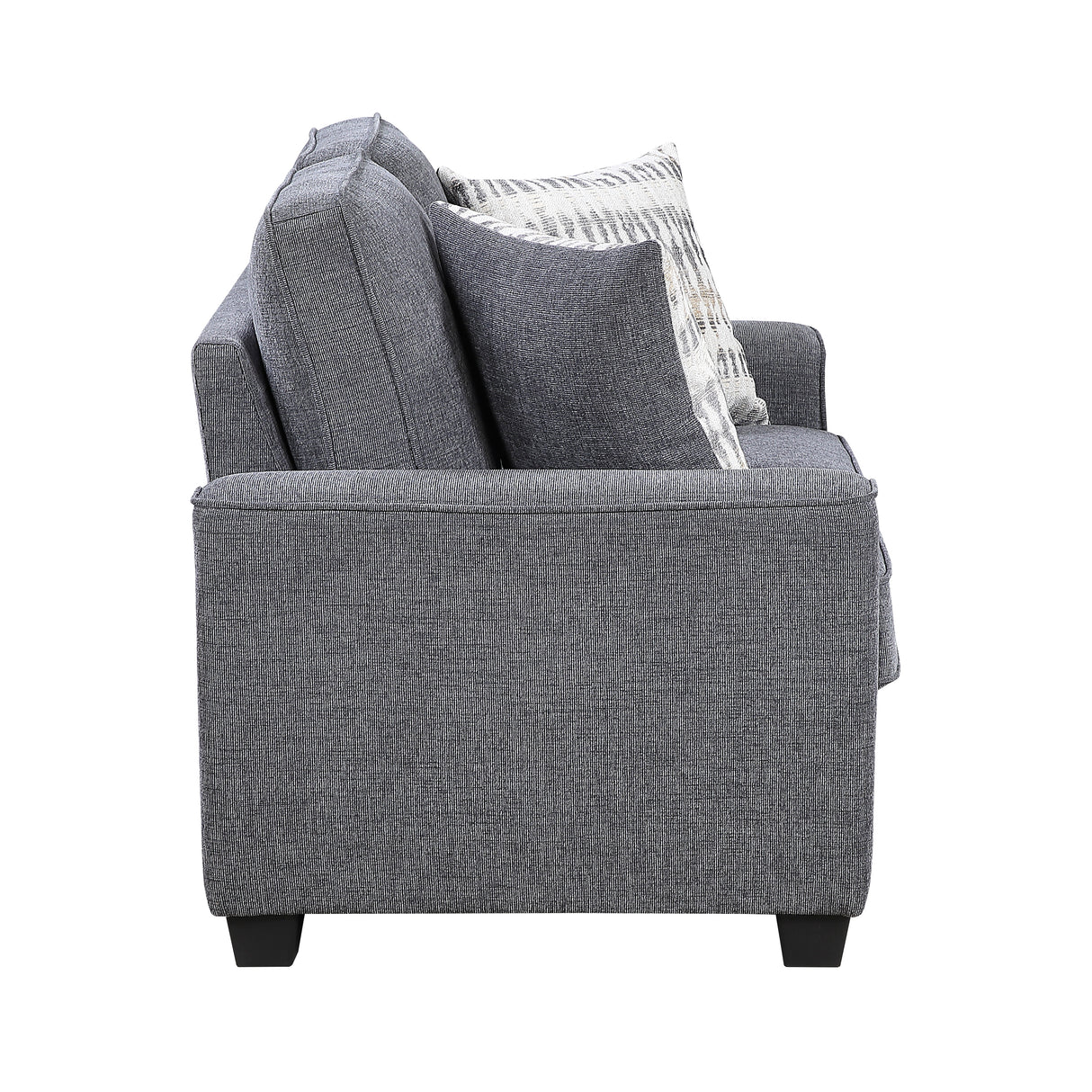Zander Dark Gray Loveseat