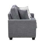 Zander Dark Gray Loveseat
