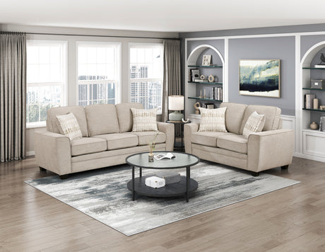 Zander Taupe Loveseat from Homelegance - Luna Furniture