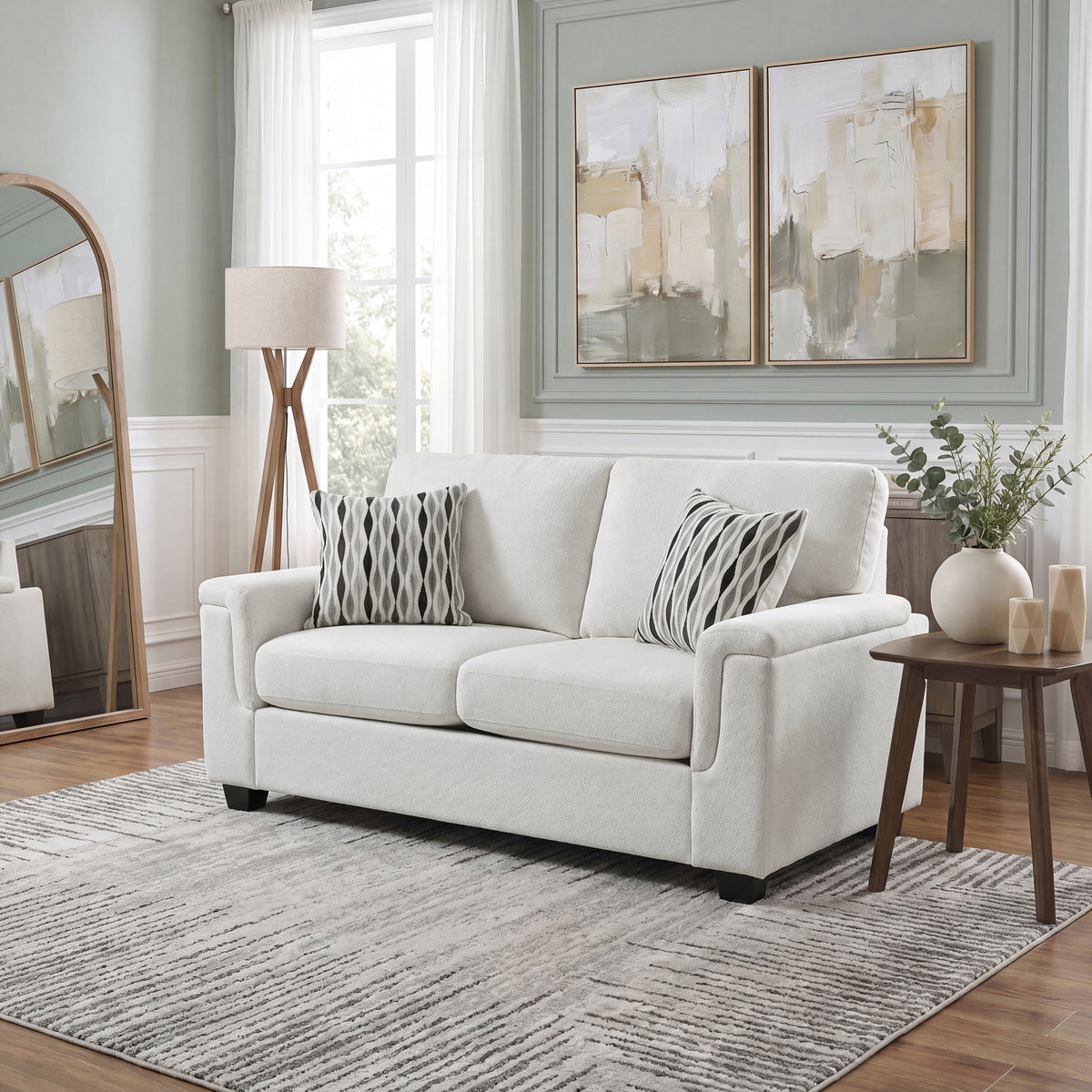 Chelsea Beige 2-Piece Living Room Set from Homelegance - Luna Furniture