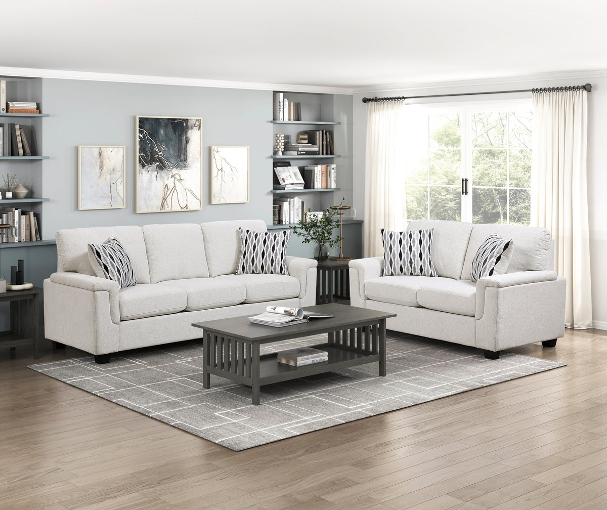 Chelsea Beige 2-Piece Living Room Set from Homelegance - Luna Furniture