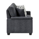 Chelsea Dark Gray Loveseat from Homelegance - Luna Furniture