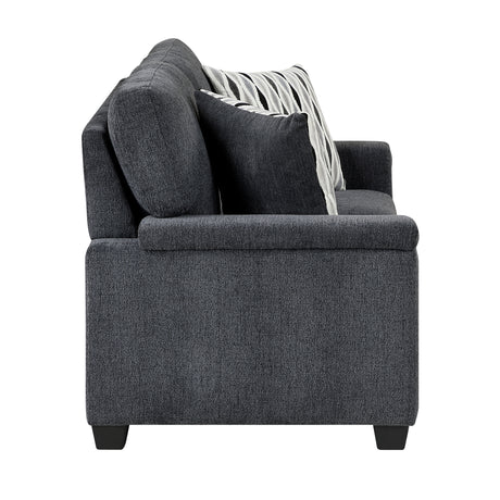 Chelsea Dark Gray Loveseat from Homelegance - Luna Furniture