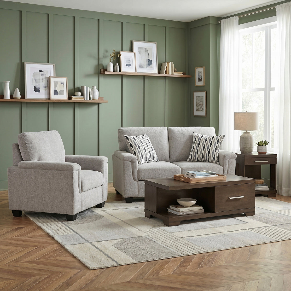 9746GY-2 Love Seat from Homelegance - Luna Furniture