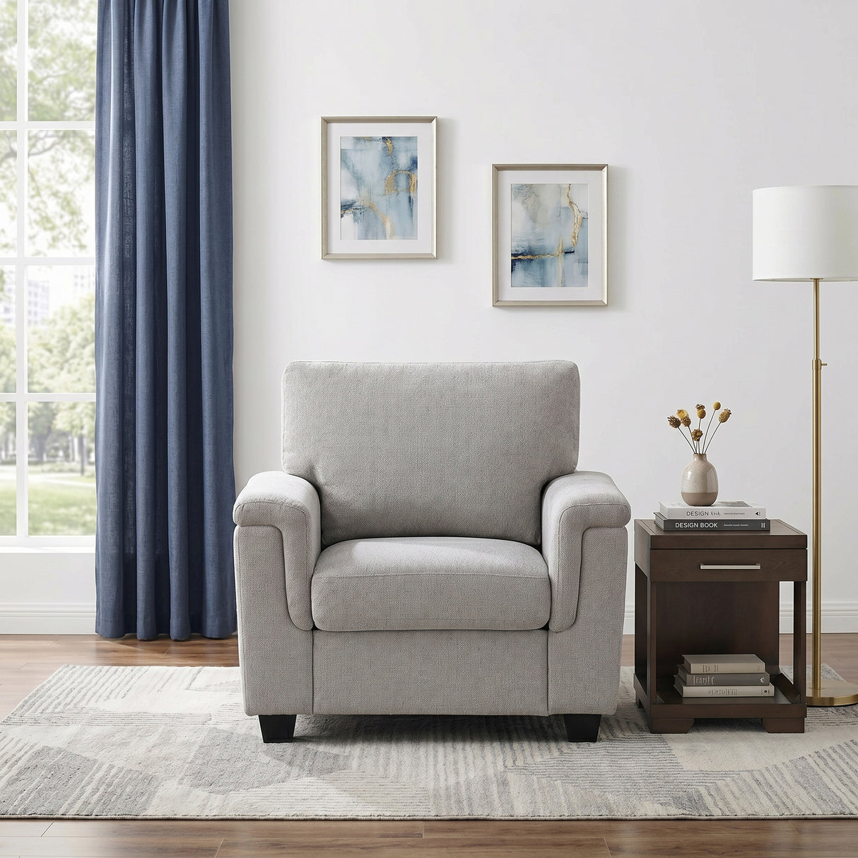9746GY-1 Chair from Homelegance - Luna Furniture