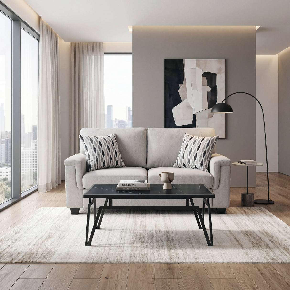 9746GY-2 Love Seat from Homelegance - Luna Furniture