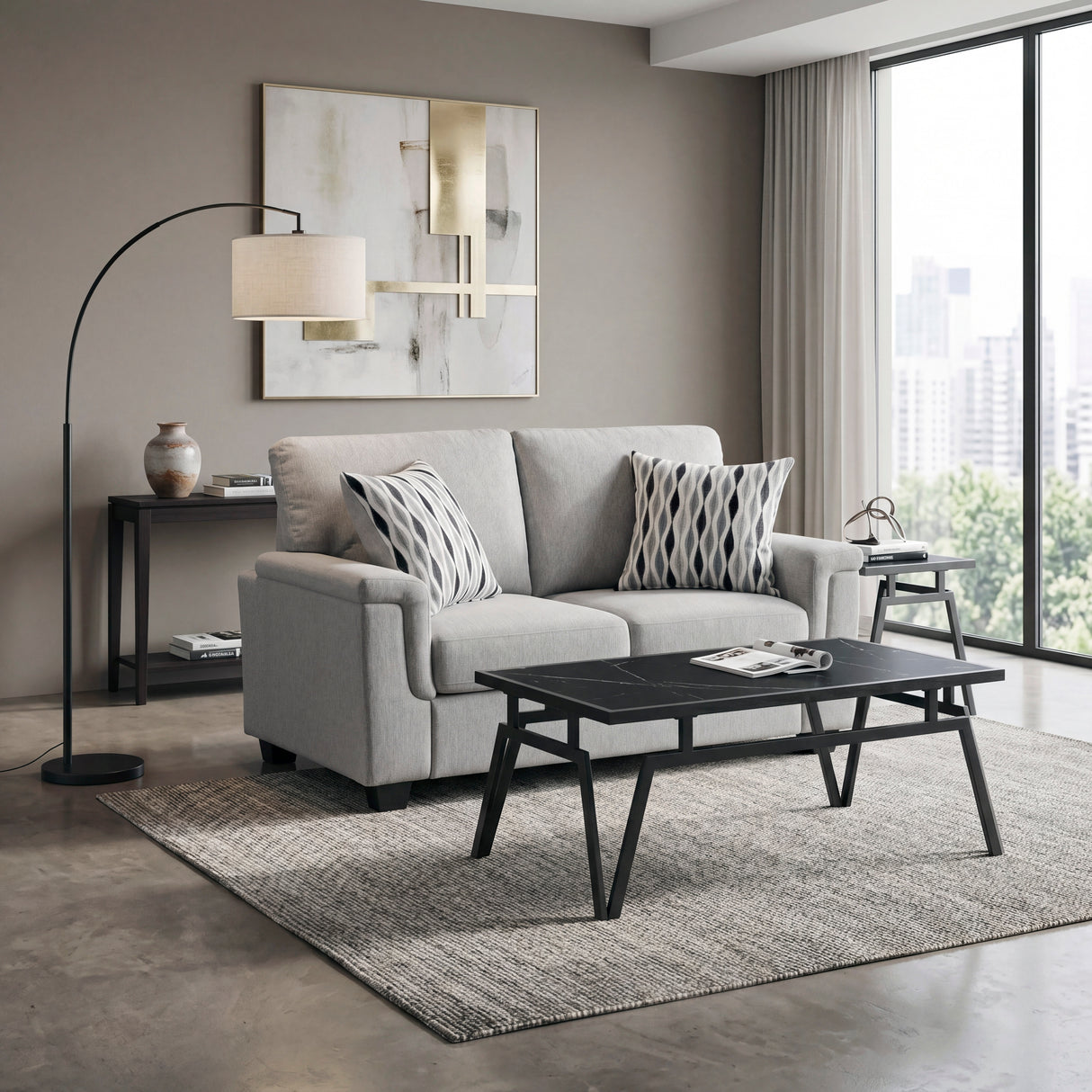 9746GY-2 Love Seat from Homelegance - Luna Furniture