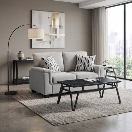 Chelsea Gray Loveseat from Homelegance - Luna Furniture