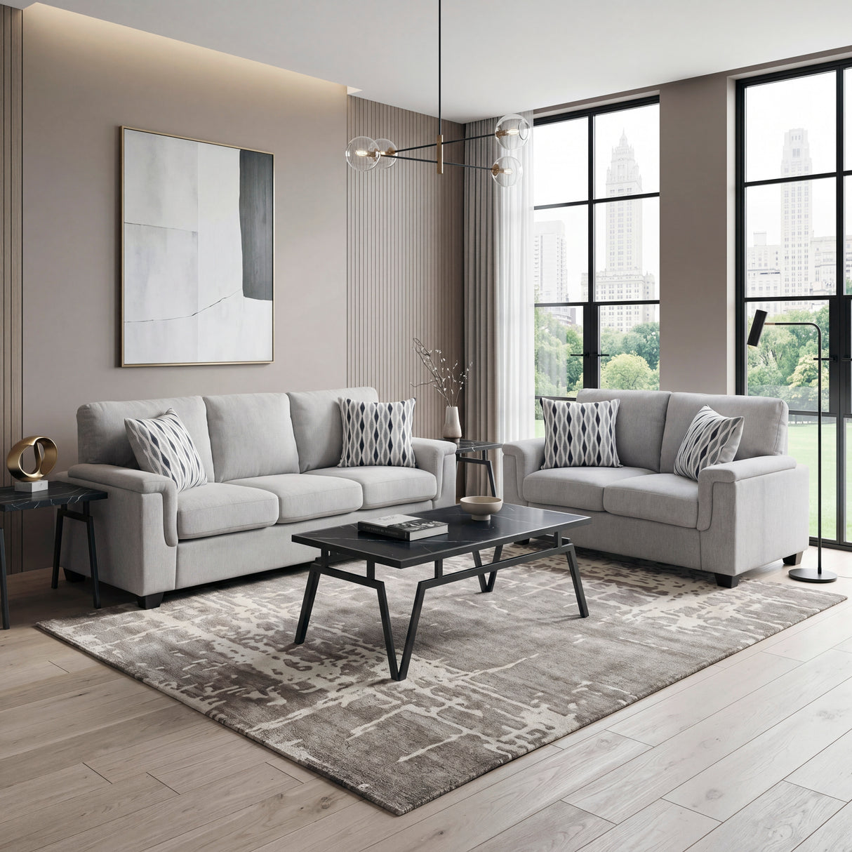 9746GY-3 Sofa from Homelegance - Luna Furniture
