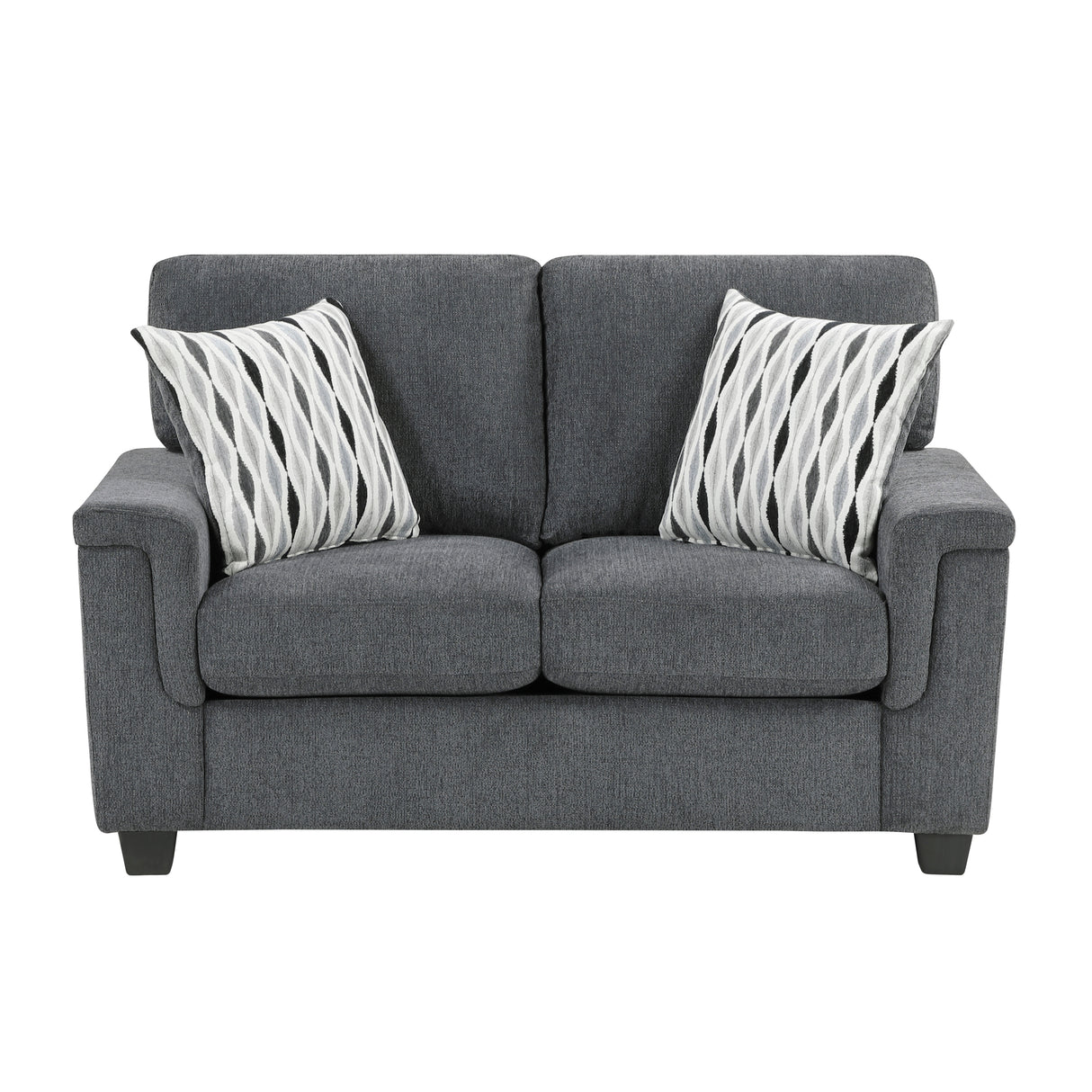 Chelsea Dark Gray Loveseat from Homelegance - Luna Furniture