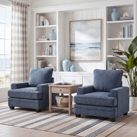 Sarah Blue Chair from Homelegance - Luna Furniture