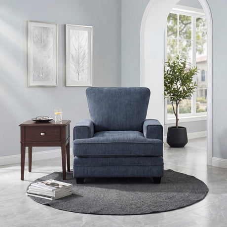 Sarah Blue Chair from Homelegance - Luna Furniture