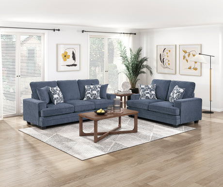 Sarah Blue Living Room Set from Homelegance - Luna Furniture
