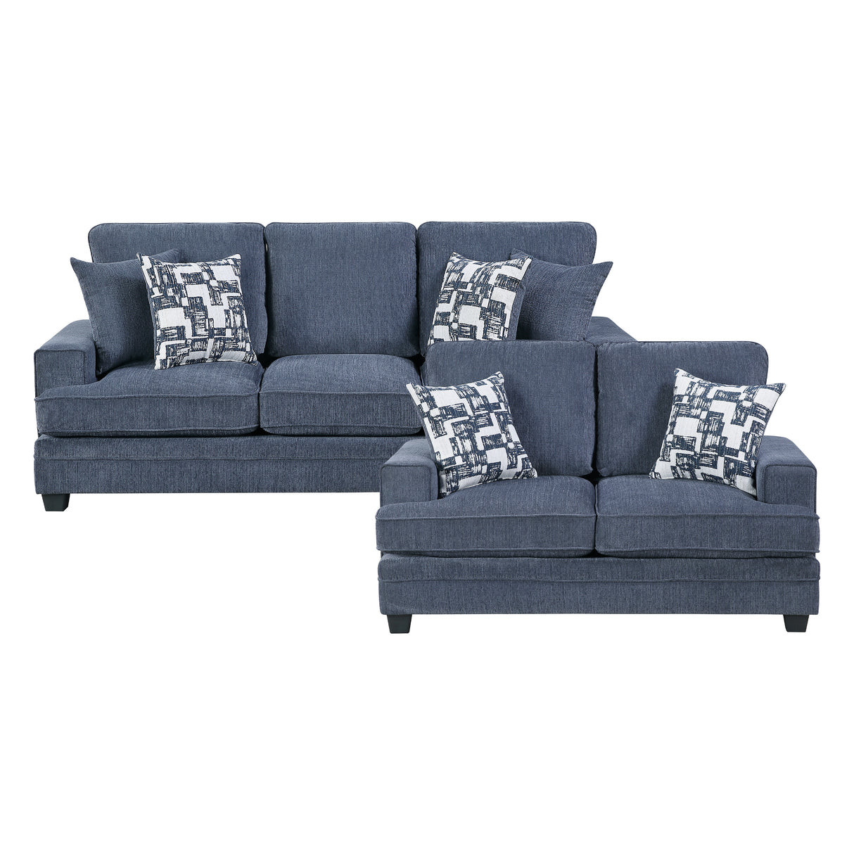 9747BU*2 2pc Set: Sofa, Love from Homelegance - Luna Furniture