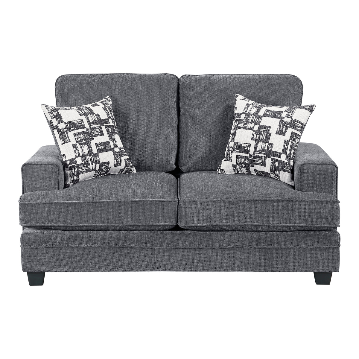 Sarah Stone Gray 2-Piece Living Room Set from Homelegance - Luna Furniture
