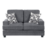 Sarah Stone Gray 2-Piece Living Room Set from Homelegance - Luna Furniture