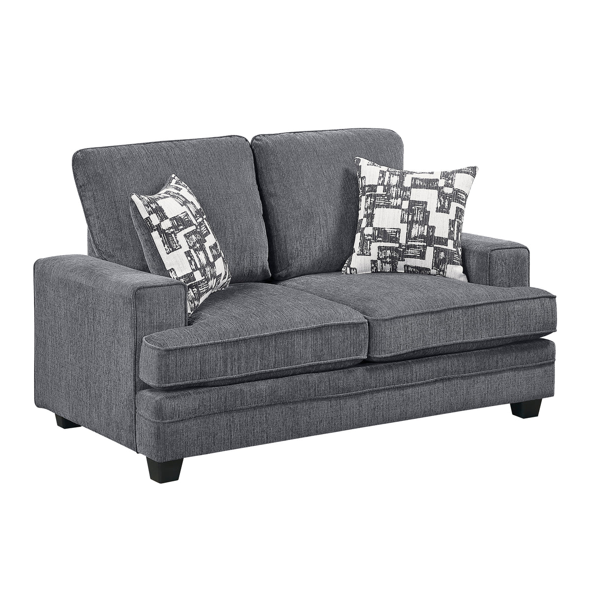 Sarah Stone Gray 2-Piece Living Room Set from Homelegance - Luna Furniture