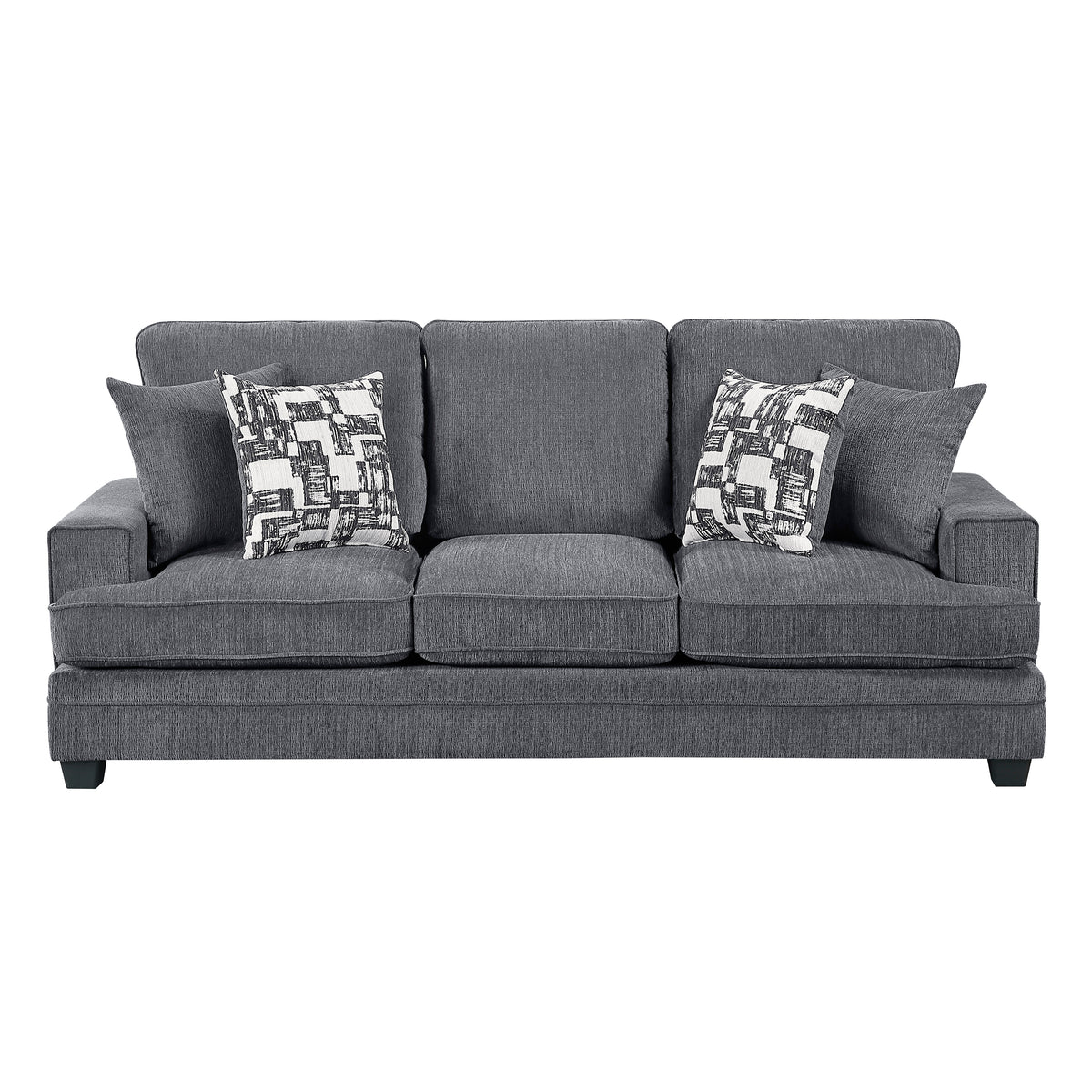 Sarah Stone Gray Loveseat from Homelegance - Luna Furniture