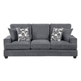Sarah Stone Gray Loveseat from Homelegance - Luna Furniture