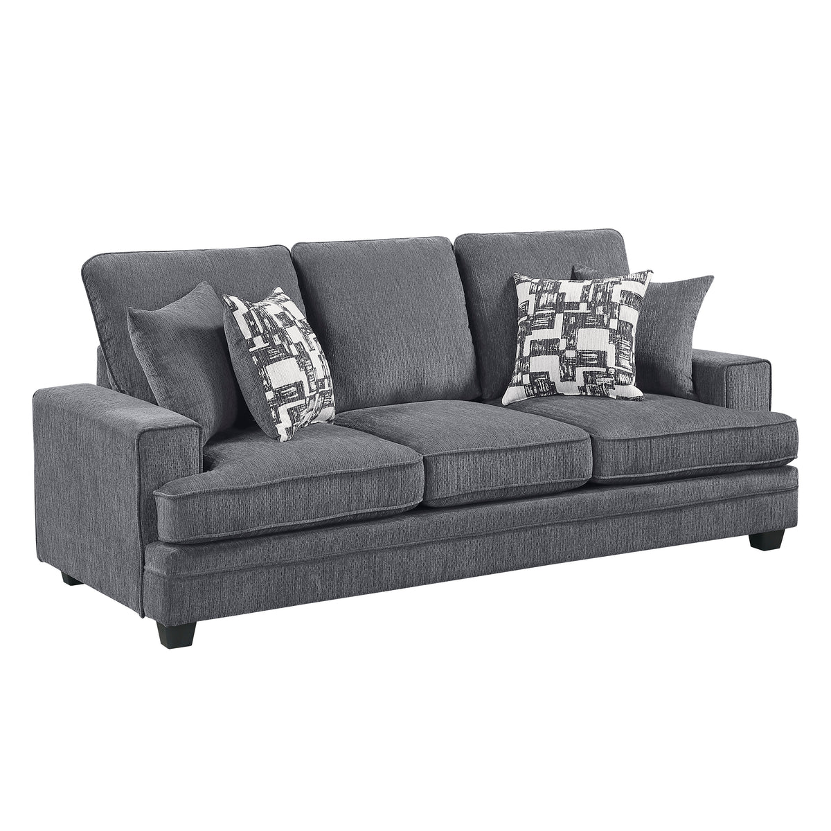 Sarah Stone Gray Loveseat from Homelegance - Luna Furniture