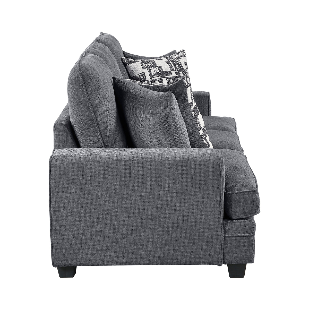 Sarah Stone Gray Loveseat from Homelegance - Luna Furniture