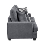 Sarah Stone Gray Loveseat from Homelegance - Luna Furniture