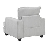 Sarah Stone Gray 2-Piece Living Room Set from Homelegance - Luna Furniture