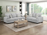 Sarah Stone Gray Loveseat from Homelegance - Luna Furniture