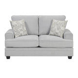 Sarah Stone Gray Living Room Set from Homelegance - Luna Furniture