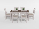 Ithaca Grayish White/Brown Dining Table from Homelegance - Luna Furniture