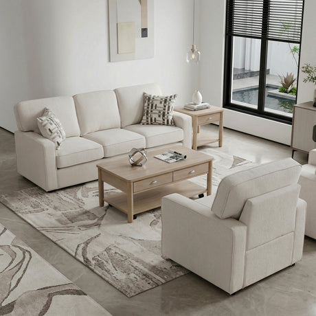 Frances Beige Sofa from Homelegance - Luna Furniture