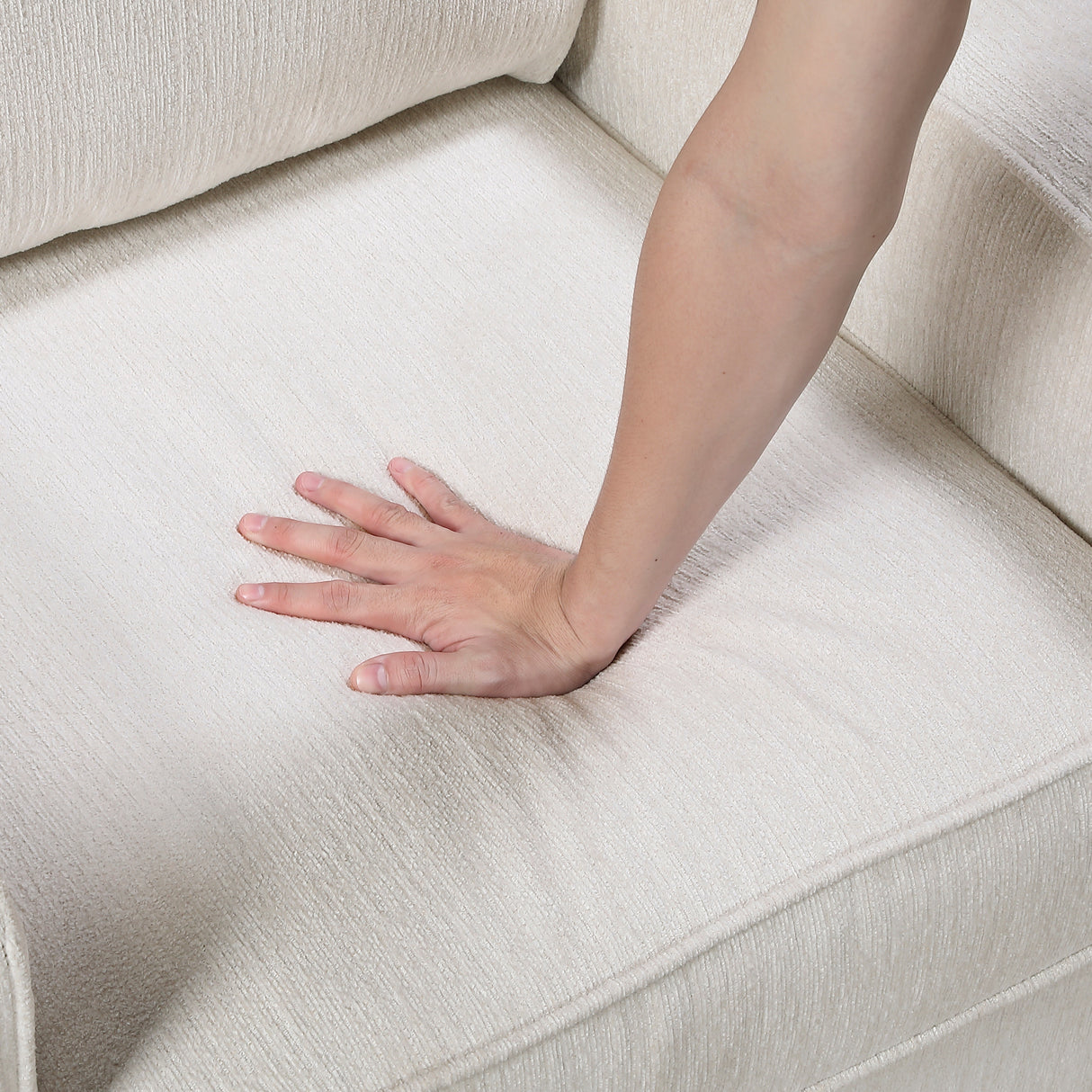 Frances Beige Loveseat from Homelegance - Luna Furniture