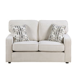 Frances Beige Loveseat from Homelegance - Luna Furniture