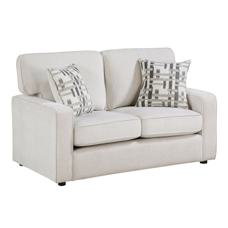 Frances Beige Loveseat from Homelegance - Luna Furniture