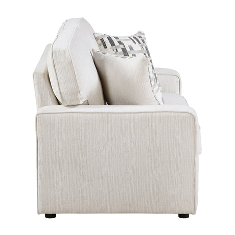 Frances Beige Loveseat from Homelegance - Luna Furniture