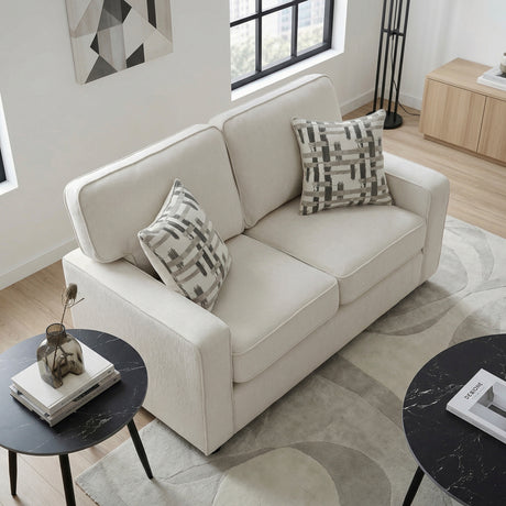Frances Beige 2-Piece Living Room Set from Homelegance - Luna Furniture