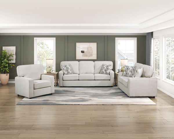 Frances Beige 3-Piece Living Room Set