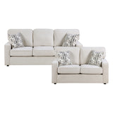 Frances Beige 2-Piece Living Room Set from Homelegance - Luna Furniture