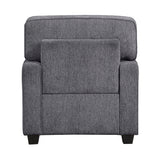 Frances Dark Gray Modern Living Room Set