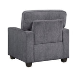 Frances Dark Gray Modern Living Room Set