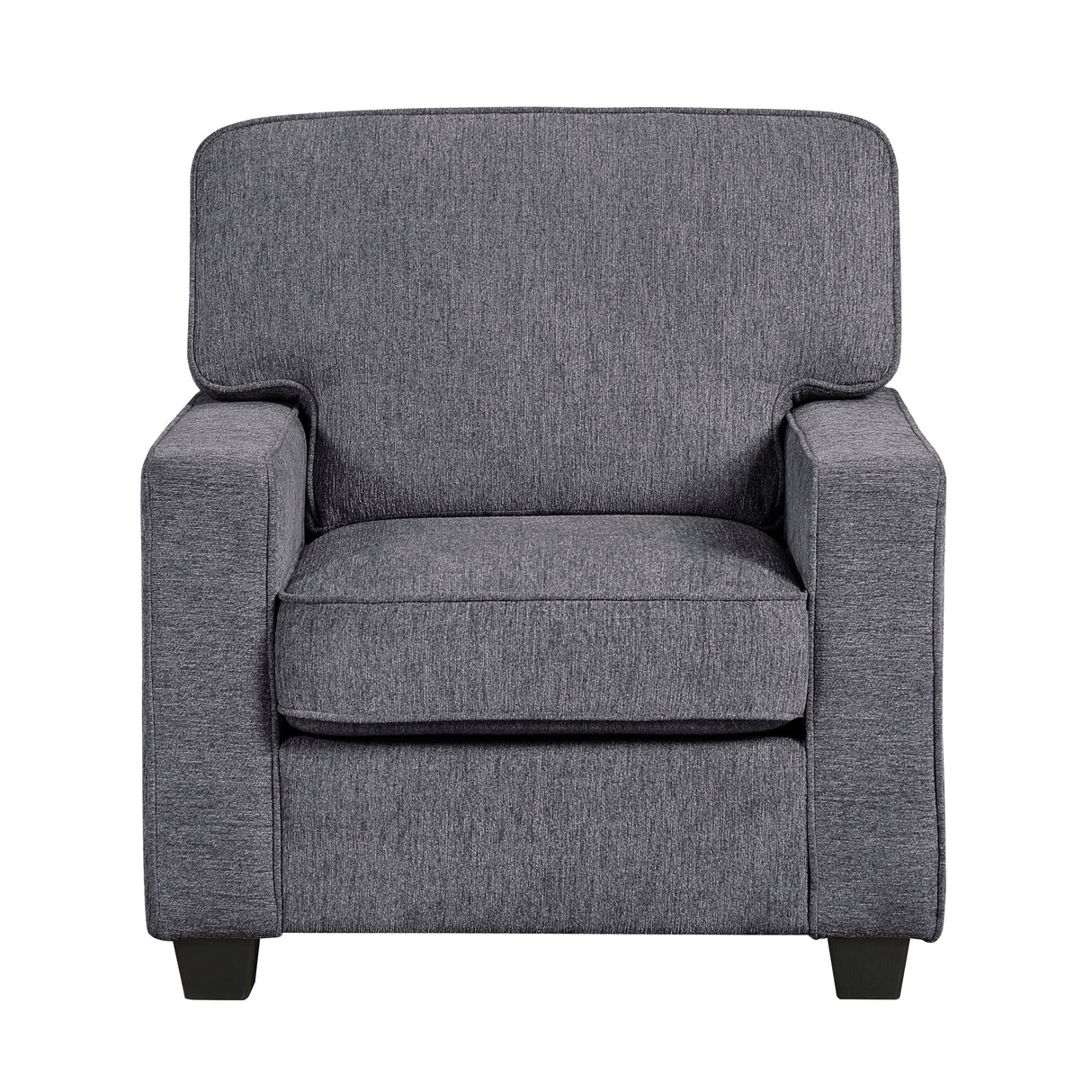 Frances Dark Gray Modern Living Room Set