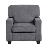 Frances Dark Gray Modern Living Room Set